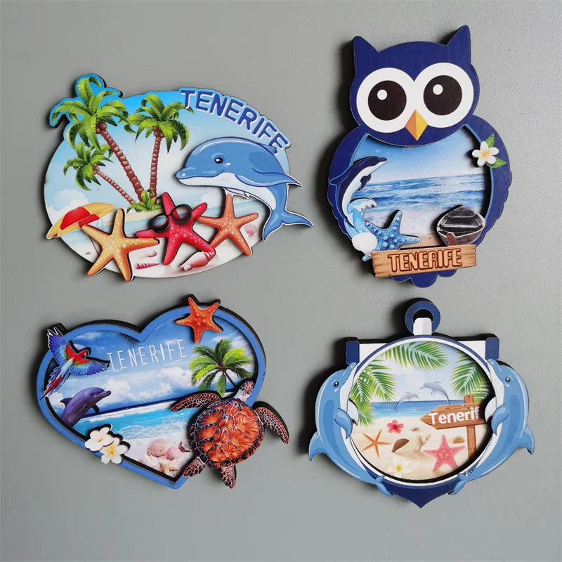 Europe Spain Fridge Magnets Tenerife Island Magnetic Refrigerator Stickers Tourism Souvenir for The House Devoration Idea Gift