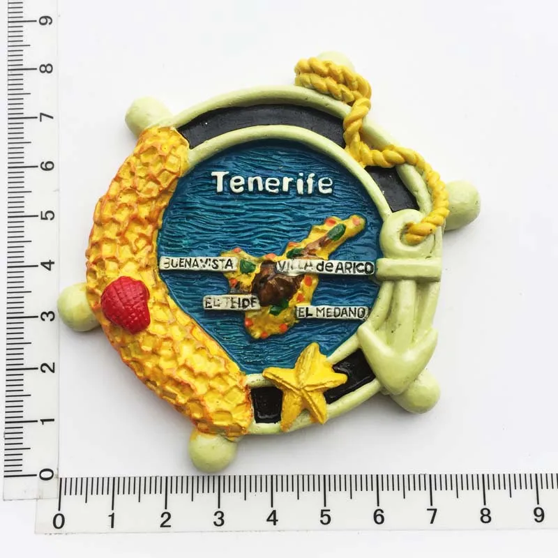 Europe Spain Fridge Magnets Tenerife Island Magnetic Refrigerator Stickers Tourism Souvenir for The House Devoration Idea Gift