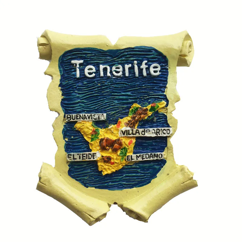 Europe Spain Fridge Magnets Tenerife Island Magnetic Refrigerator Stickers Tourism Souvenir for The House Devoration Idea Gift