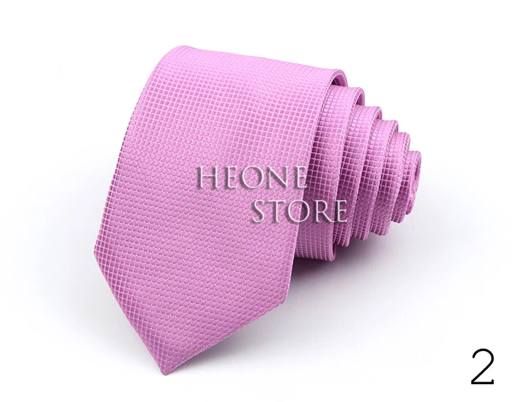 6cm Mens Business Tie Fashion Classic Skinny Fine Grid Necktie Wine Red Blue Pink Champagne Suit Cravat Wedding Party Accessory