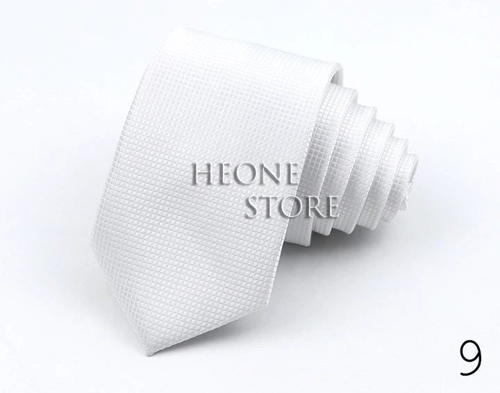 6cm Mens Business Tie Fashion Classic Skinny Fine Grid Necktie Wine Red Blue Pink Champagne Suit Cravat Wedding Party Accessory