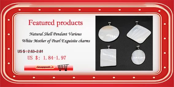 Natural Shell Pendant Mother of Pearl Splicing Abalone Shell Exquisite charms For jewelry making DIY Necklace accessories