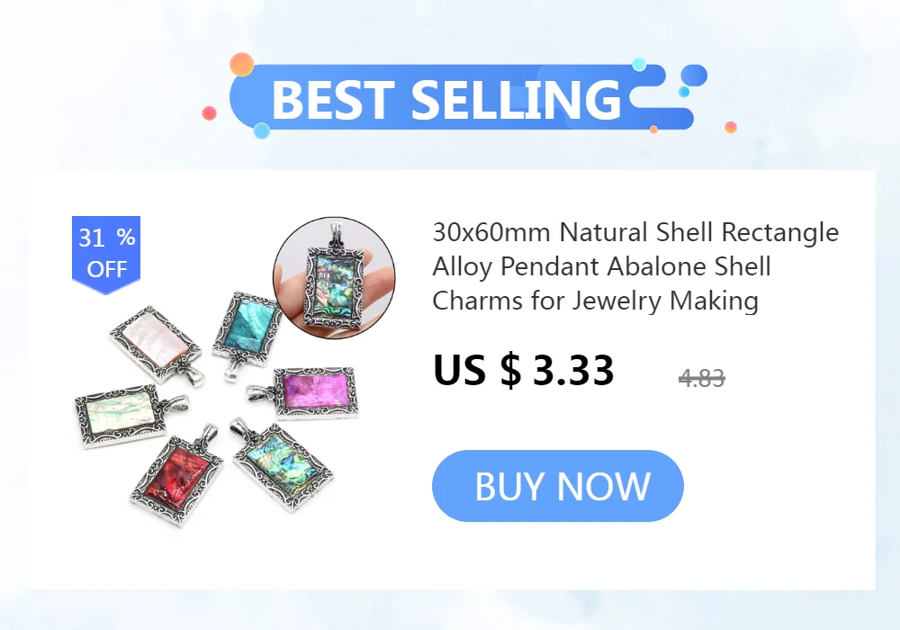 Natural Shell Pendant Mother of Pearl Splicing Abalone Shell Exquisite charms For jewelry making DIY Necklace accessories