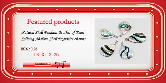 Natural Shell Pendant Mother of Pearl Splicing Abalone Shell Exquisite charms For jewelry making DIY Necklace accessories