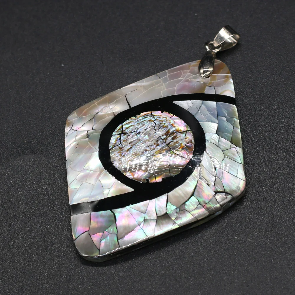 Natural Shell Pendant Mother of Pearl Splicing Abalone Shell Exquisite charms For jewelry making DIY Necklace accessories