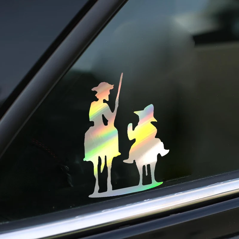 STICKER VINYL Famous novel Don Quixote Cervantes character sketch CAR STICKER