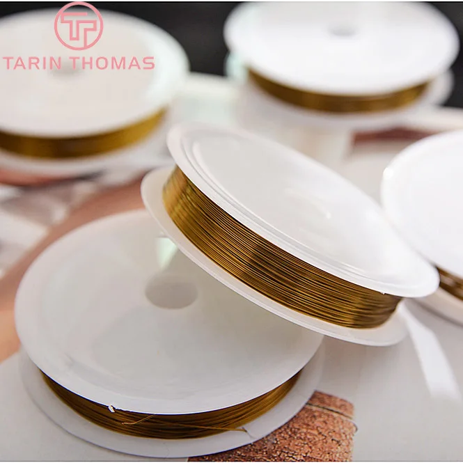 1 Roll 0.3MM 0.4MM 0.5MM 0.6MM 0.8MM 1MM Antique Bronze Can Make Shape Copper Metal Wire Diy Findings Accessories Wholesales