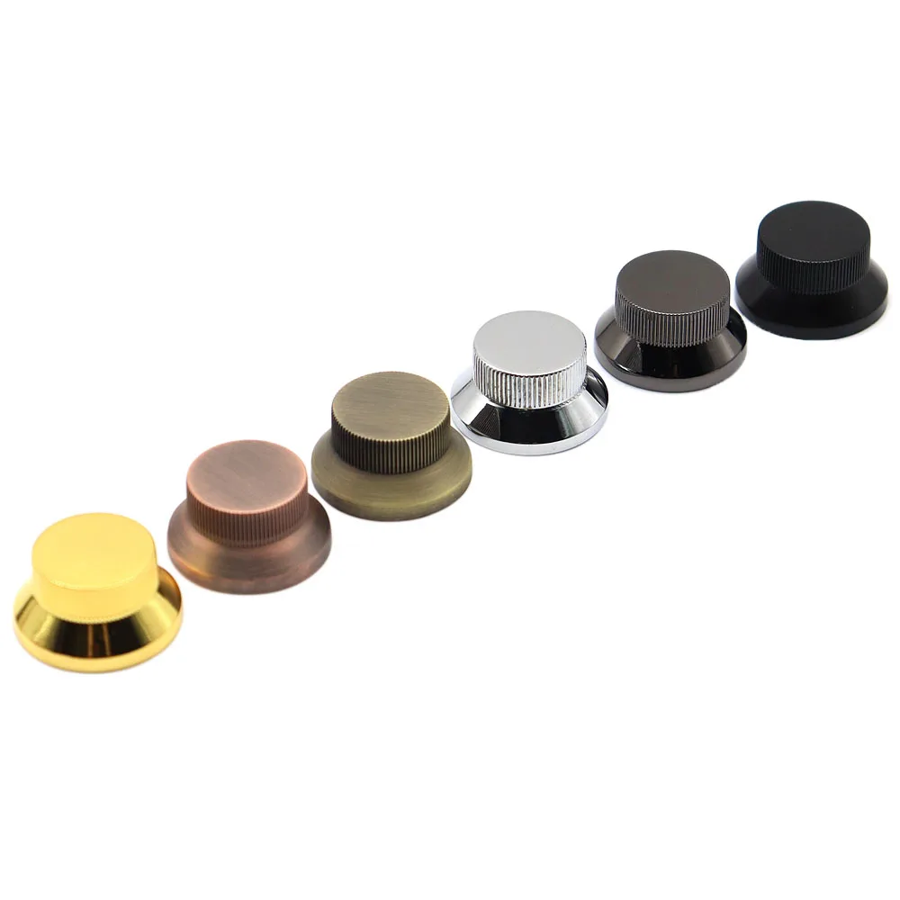 1pcs/2Pcs Guitar Bass Metal Top Hat Bell Speed Knobs for LP SG Guitar
