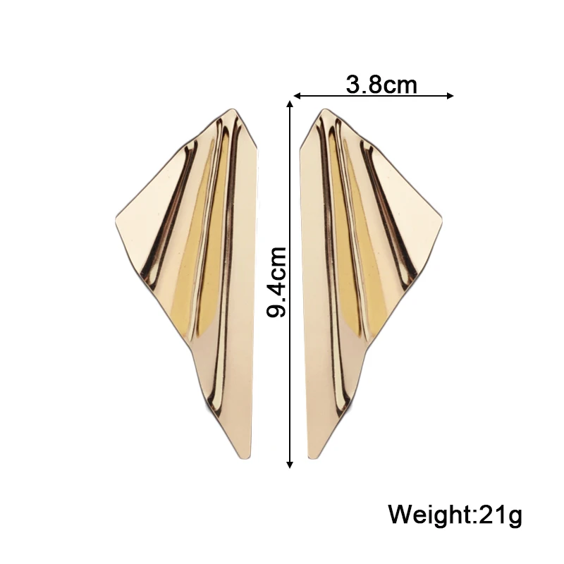 New European Exaggerated Women's Metal Hanging Earrings Multi-layers Alloy Pendants Twisted Unusual Earrings Fashion Cool Stuff