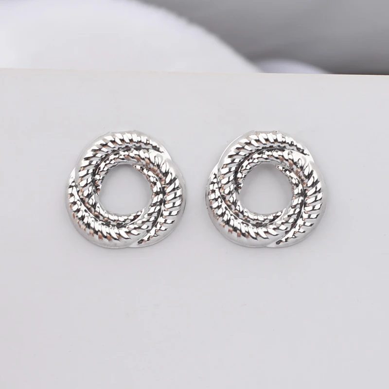 New European Exaggerated Women's Metal Hanging Earrings Multi-layers Alloy Pendants Twisted Unusual Earrings Fashion Cool Stuff