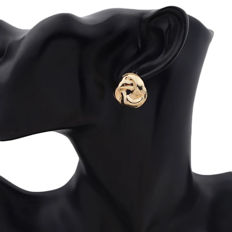 New European Exaggerated Women's Metal Hanging Earrings Multi-layers Alloy Pendants Twisted Unusual Earrings Fashion Cool Stuff