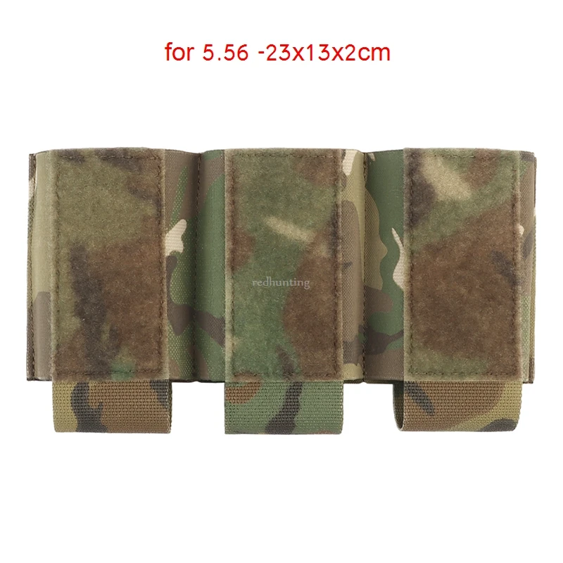 Tactical 5.56/7.62 Triple Magazine Pouch Magazine Holder with Hook Fasteners for MK3/MK4 Chest Rig Magazine Insert Pouch