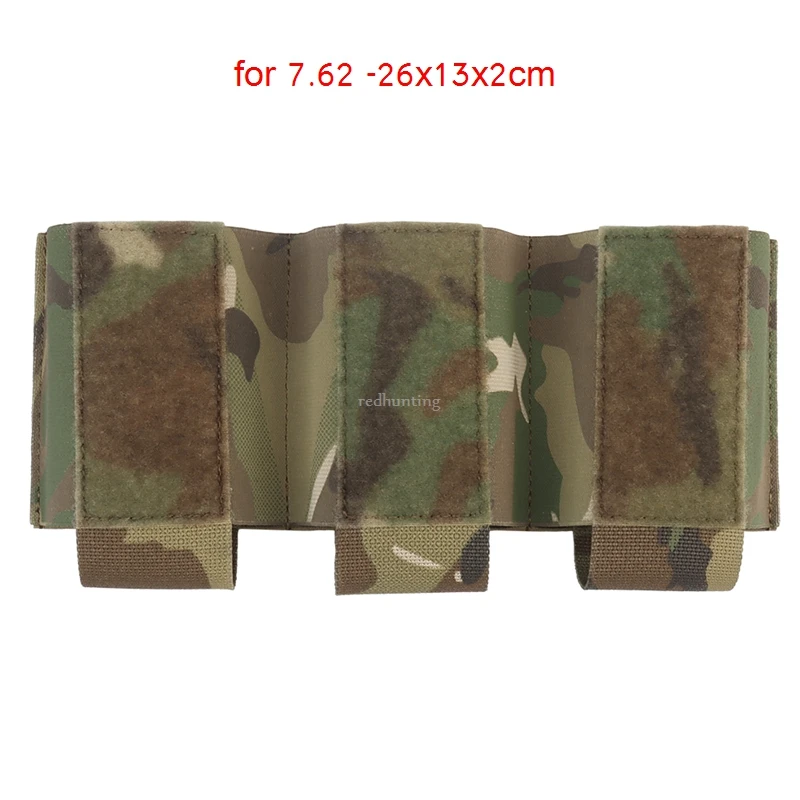 Tactical 5.56/7.62 Triple Magazine Pouch Magazine Holder with Hook Fasteners for MK3/MK4 Chest Rig Magazine Insert Pouch