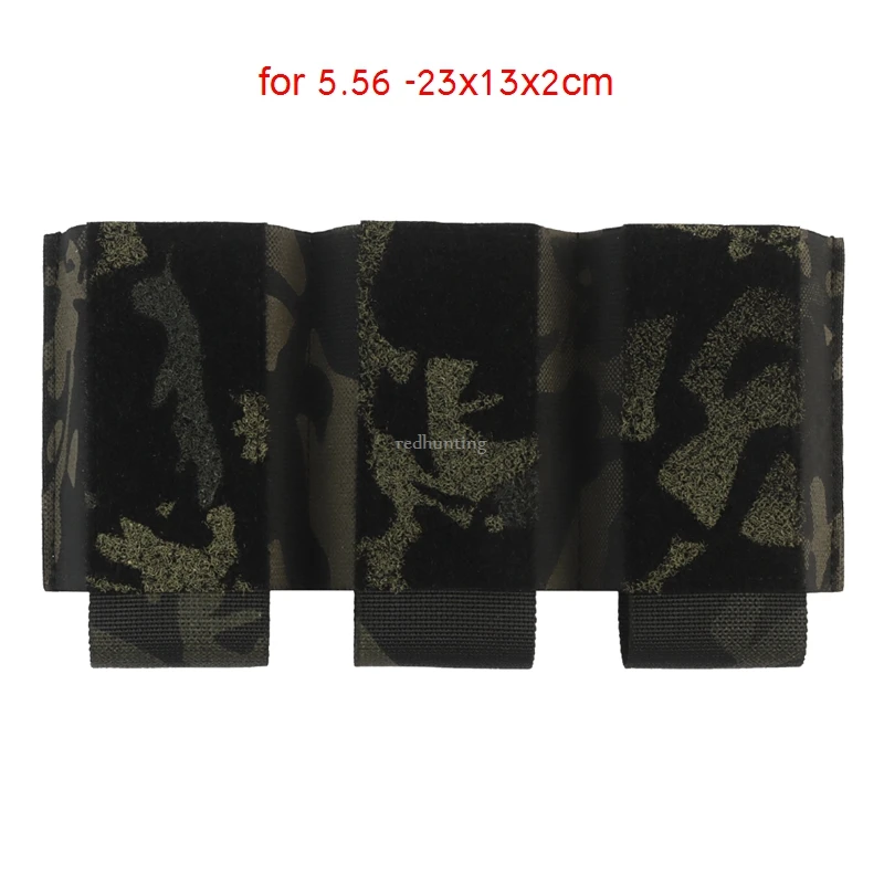 Tactical 5.56/7.62 Triple Magazine Pouch Magazine Holder with Hook Fasteners for MK3/MK4 Chest Rig Magazine Insert Pouch