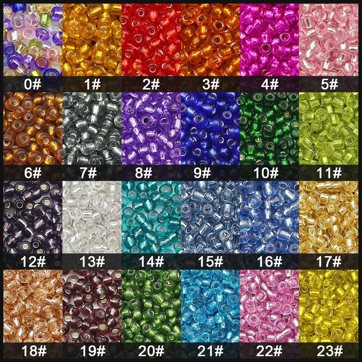 2/3/4mm Miyuki Glass Seed Beads Japanese 11/0 Waterproof Glass Spacer Loose Beads for Jewelry Making DIY Bracelet Sewing 18g/lot