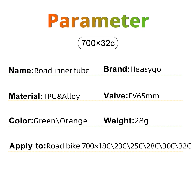 Ultralight Bike Inner Tube 700C 18 23 25 28 Road Bicycle TPU Tire 65mm Length French Valve Super Light Tube