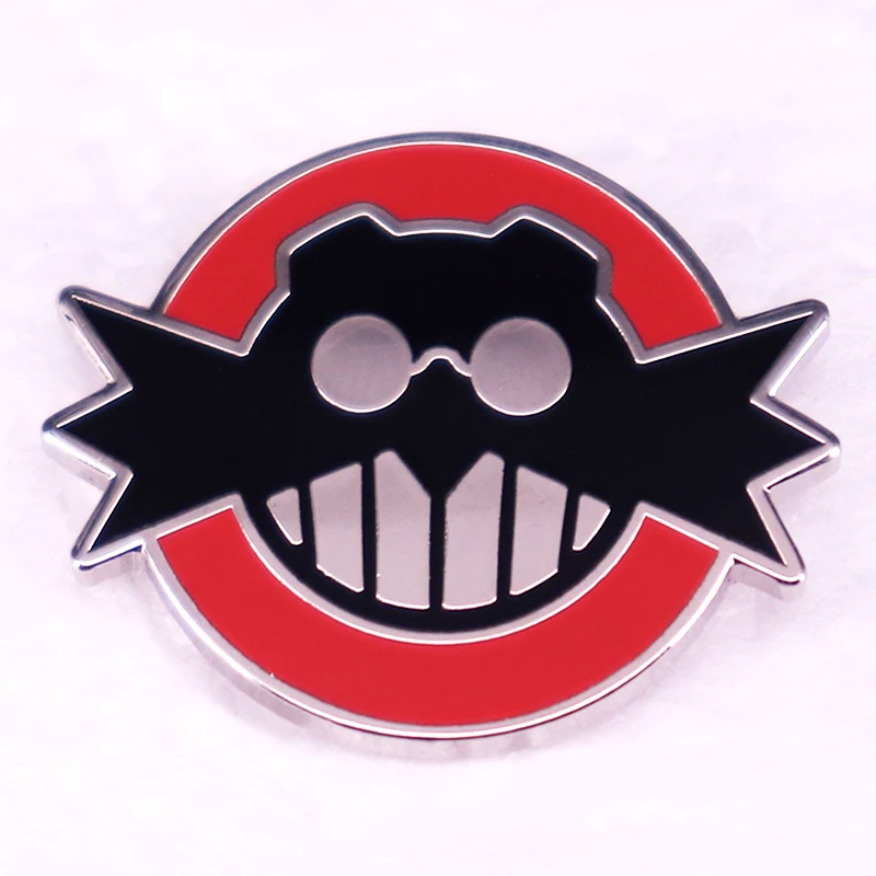 Game Villain Evil Dr Eggs Man Enamel Pin Brooch Player Gift Badge