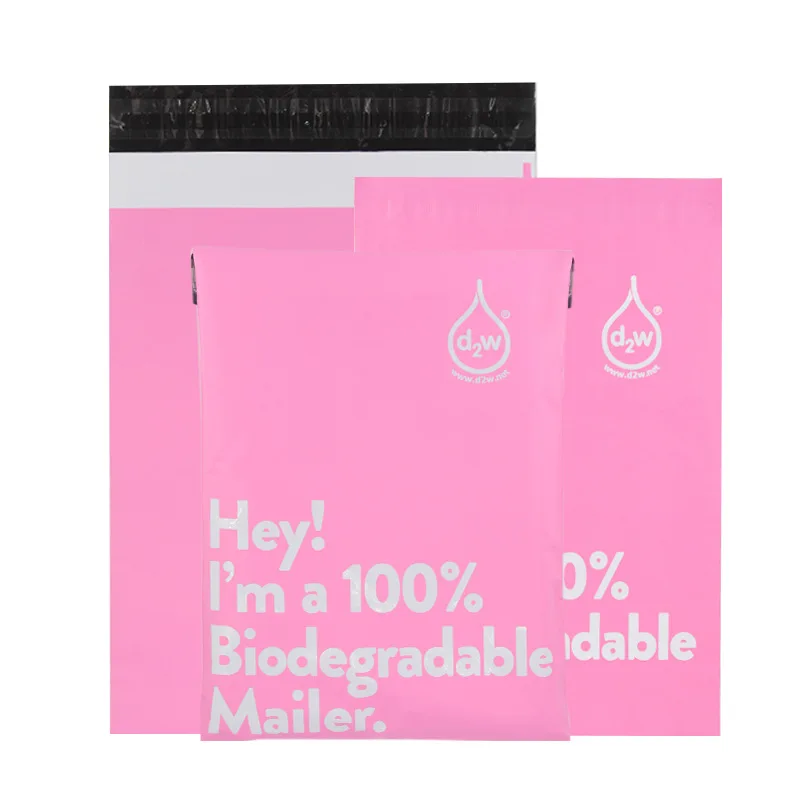 20Pcs/Lot New 100% D2W Biodegradable Courier Bag Clothing Package Express Bag Mailer Postal Bag Waterproof Self-Seal Pouch Bags