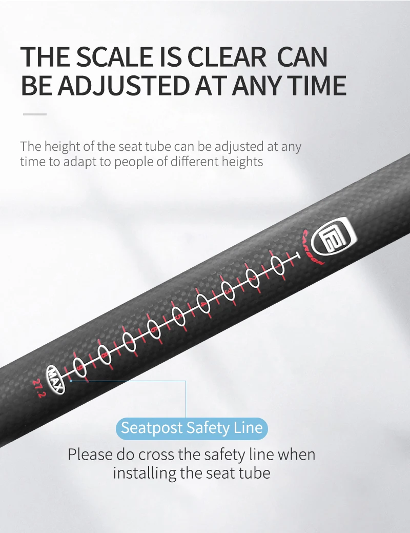Carbon Bicycle Seatpost 27.2/30.8/31.6mm Matte Black MTB/Road Bike Seat Post Length 280mm Seat Tube Bicycle Parts