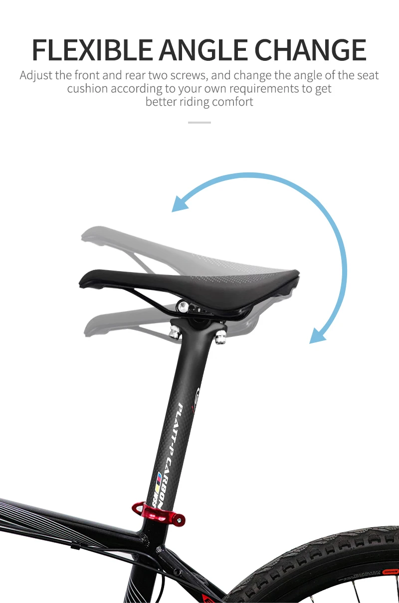 Carbon Bicycle Seatpost 27.2/30.8/31.6mm Matte Black MTB/Road Bike Seat Post Length 280mm Seat Tube Bicycle Parts