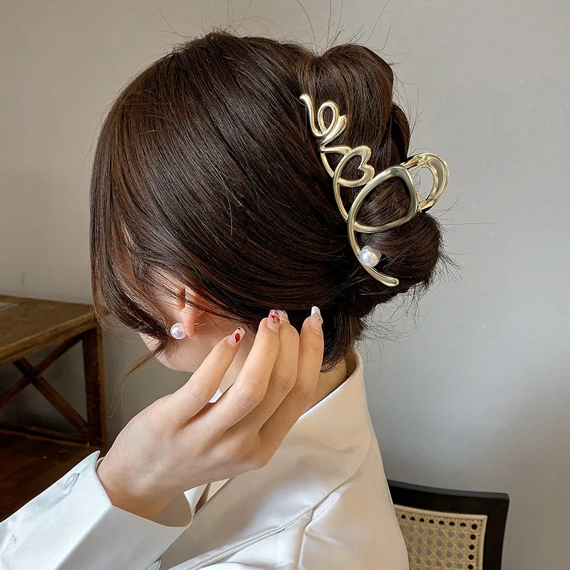 2026 Vintage Geometric Hair Clip Barrette Crab Korea Large Hair Claws Hairpins Hairgrip Headwear For Women Girl Hair Accessories