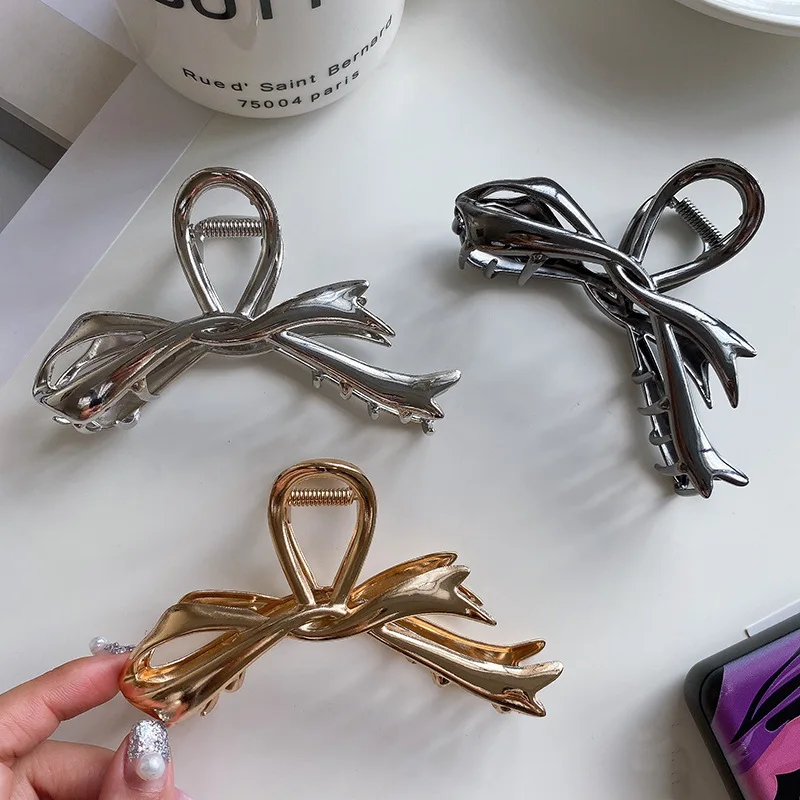 2026 Vintage Geometric Hair Clip Barrette Crab Korea Large Hair Claws Hairpins Hairgrip Headwear For Women Girl Hair Accessories