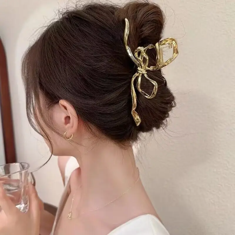 2026 Vintage Geometric Hair Clip Barrette Crab Korea Large Hair Claws Hairpins Hairgrip Headwear For Women Girl Hair Accessories