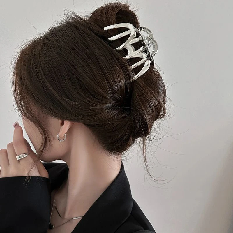 2026 Vintage Geometric Hair Clip Barrette Crab Korea Large Hair Claws Hairpins Hairgrip Headwear For Women Girl Hair Accessories