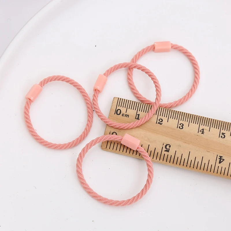 50/100pcs Candy Elastic Hair Tie Bands Scrunchies Leagues Resin Patch For Toddler Accessories Baby Girl DIY Jewelry Supplies