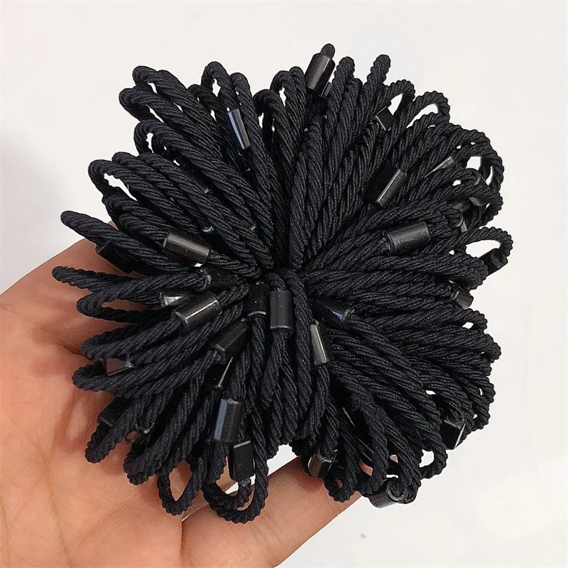 50/100pcs Candy Elastic Hair Tie Bands Scrunchies Leagues Resin Patch For Toddler Accessories Baby Girl DIY Jewelry Supplies