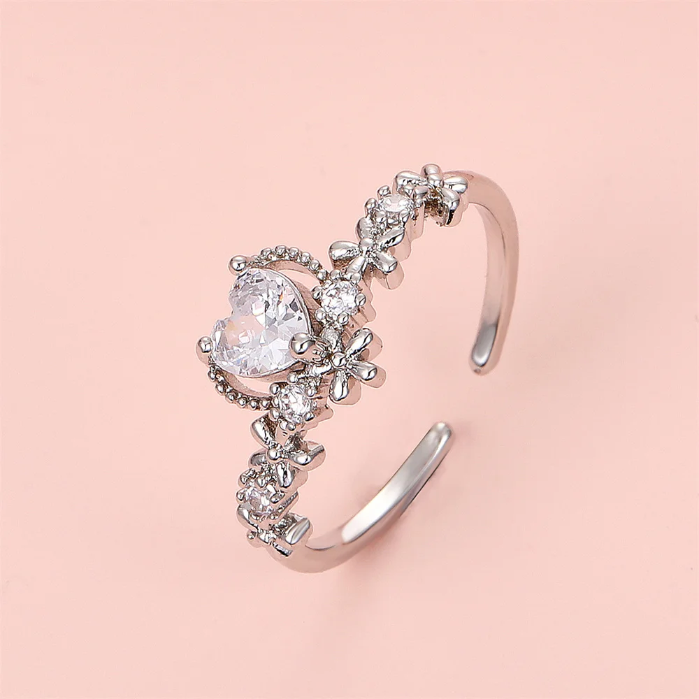 Hot Selling Fashion Jewellery Women's Ring Cute Rabbit Animal Rings Opening Adjustable Metal Ring 2021 New Pink Jewelry Gift