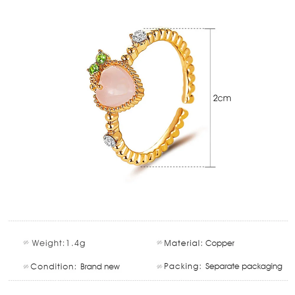 Hot Selling Fashion Jewellery Women's Ring Cute Rabbit Animal Rings Opening Adjustable Metal Ring 2021 New Pink Jewelry Gift