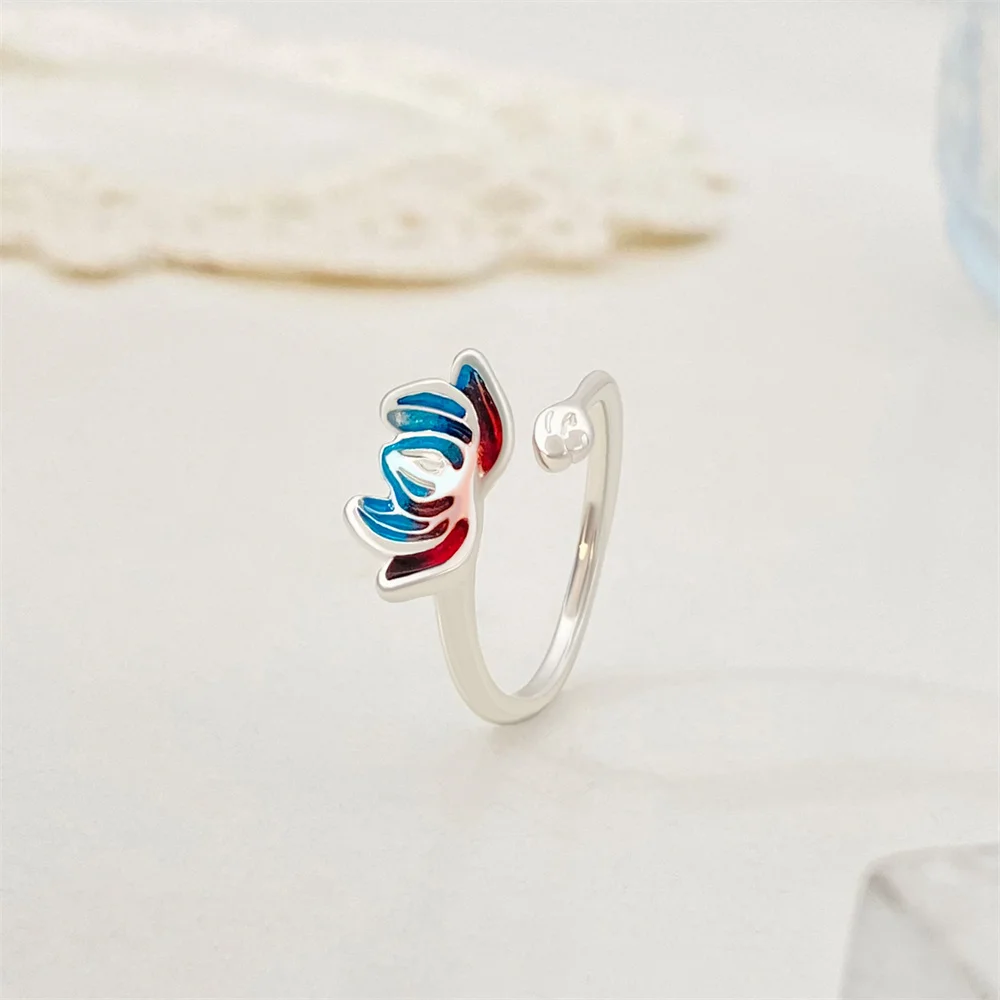 Hot Selling Fashion Jewellery Women's Ring Cute Rabbit Animal Rings Opening Adjustable Metal Ring 2021 New Pink Jewelry Gift