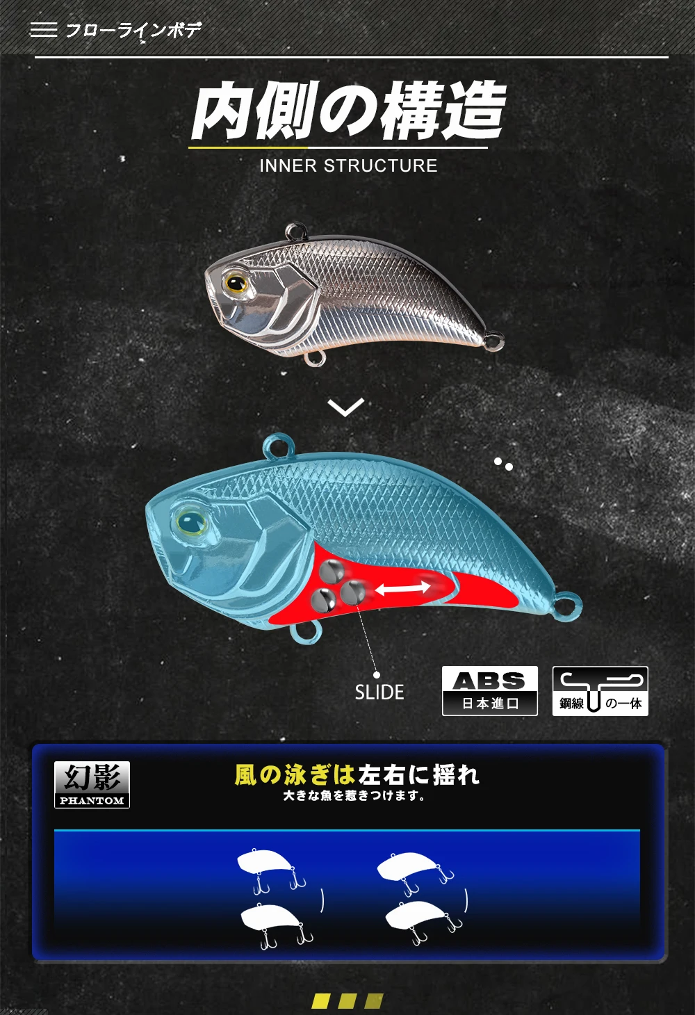 Clearance D1 Fishing Lure 55mm 13g Artificial Hard Baits Vibration Mute Sinking Bass Pike Frashwater Wobblers Fishing Tackle