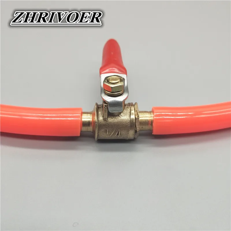 6mm-12mm Hose Barb Inline Brass Water Oil Air Gas Fuel Line Shutoff Ball Valve Pipe Fittings Pneumatic Connector Controller