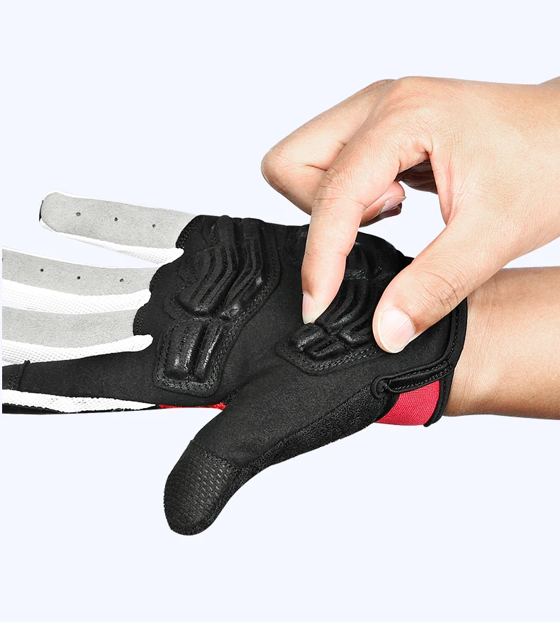INBIKE Full Finger Cycling Gloves Durable MTB Bicycle Gloves for Riding Outdoor Motorcycle Accessories Touch Screen Padded IF239
