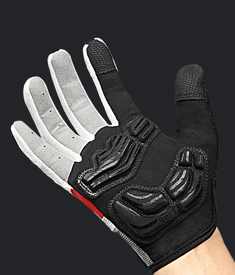 INBIKE Full Finger Cycling Gloves Durable MTB Bicycle Gloves for Riding Outdoor Motorcycle Accessories Touch Screen Padded IF239