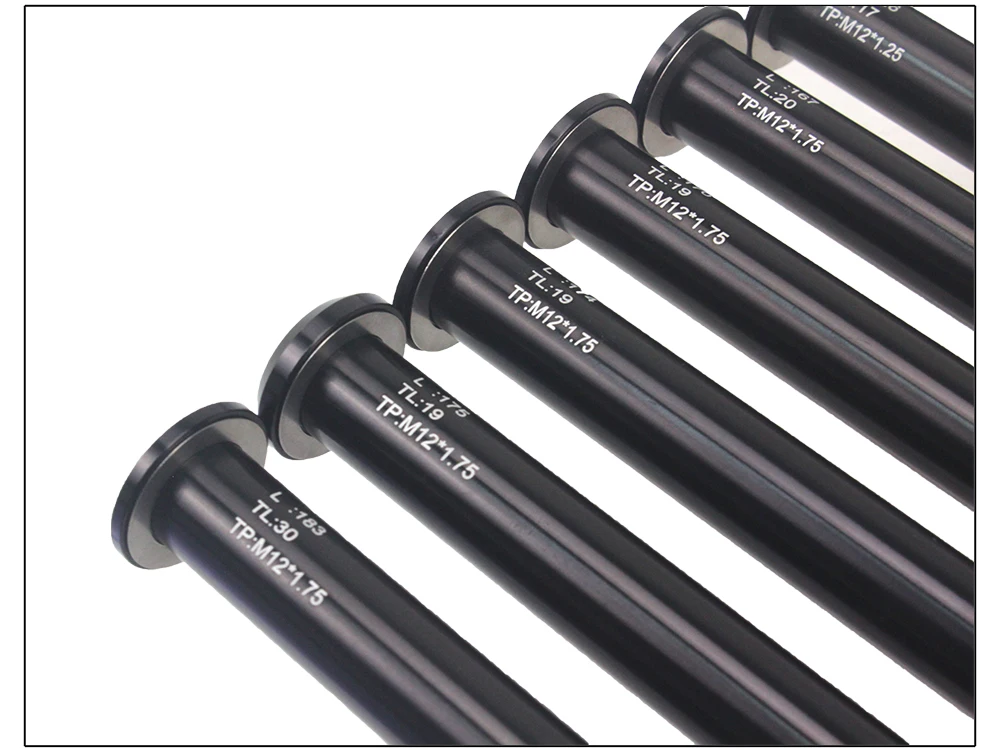 HEPPE Bike Thru Axle Front Fork Shaft Skewers 12x100/110 Rear Hub Thru Axle 12x142/148 M12xP1.0/1.25/1.5/1.75 Bike Quick Release
