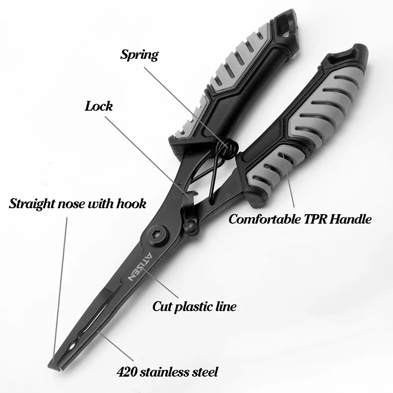 Stainless Steel Fishing Gripper Professional Fishing Lip Grabber Tool, Fish Grabber Clip Fish Control Tackle