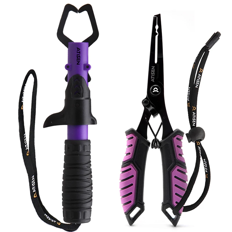 Stainless Steel Fishing Gripper Professional Fishing Lip Grabber Tool, Fish Grabber Clip Fish Control Tackle