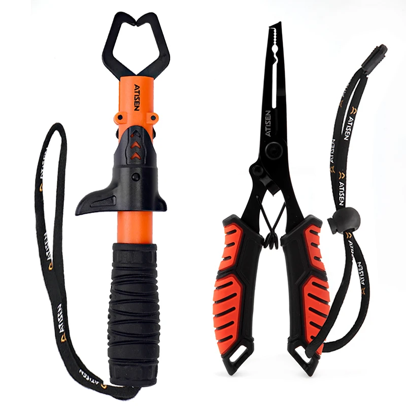 Stainless Steel Fishing Gripper Professional Fishing Lip Grabber Tool, Fish Grabber Clip Fish Control Tackle
