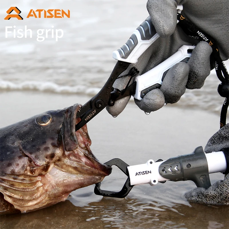 Stainless Steel Fishing Gripper Professional Fishing Lip Grabber Tool, Fish Grabber Clip Fish Control Tackle