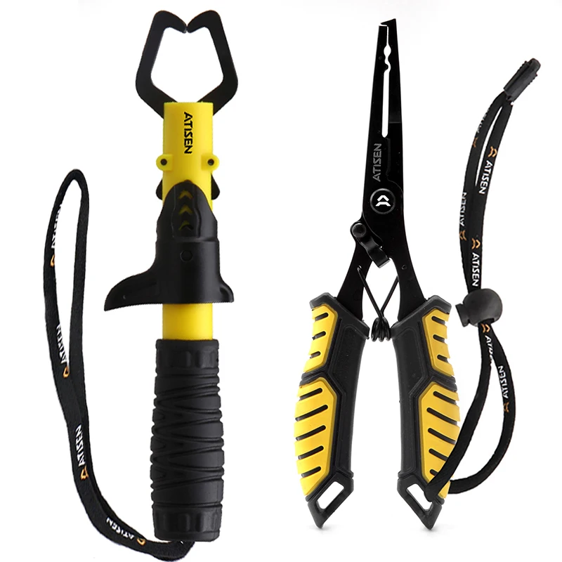 Stainless Steel Fishing Gripper Professional Fishing Lip Grabber Tool, Fish Grabber Clip Fish Control Tackle