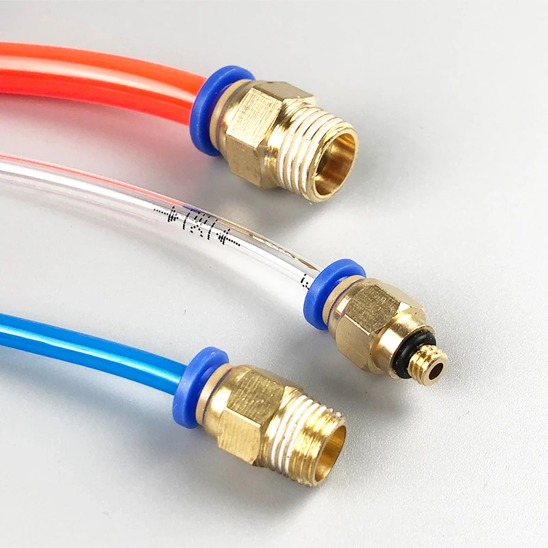 20/50PCS Pneumatic Air Connector Fitting PC 4mm 6mm 8mm 10mm 12mm Thread 1/8" 1/4" 3/8" 1/2" Hose Fittings Pipe Quick Connectors