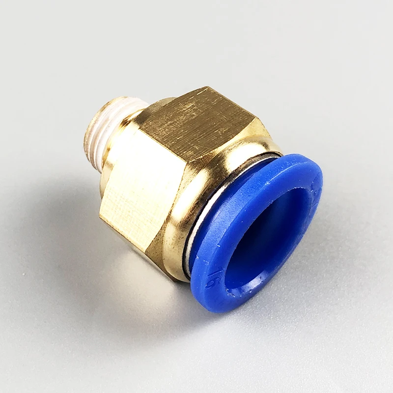20/50PCS Pneumatic Air Connector Fitting PC 4mm 6mm 8mm 10mm 12mm Thread 1/8" 1/4" 3/8" 1/2" Hose Fittings Pipe Quick Connectors