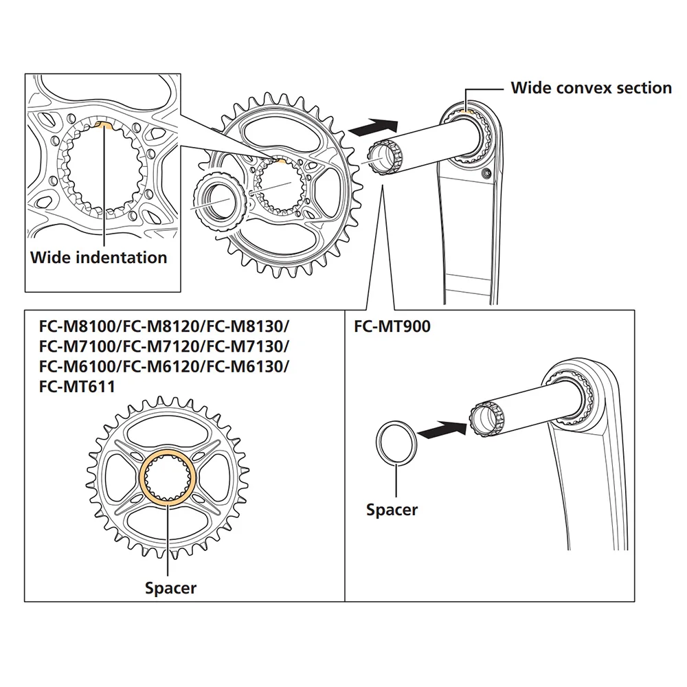 ZTTO TL-FC41 M8100 M9100 M7100 M6100 Crank Chainring Direct Mount Tool Crankset Lock Ring Wrench for TL-FC36 TL-FC33 TL-FC32