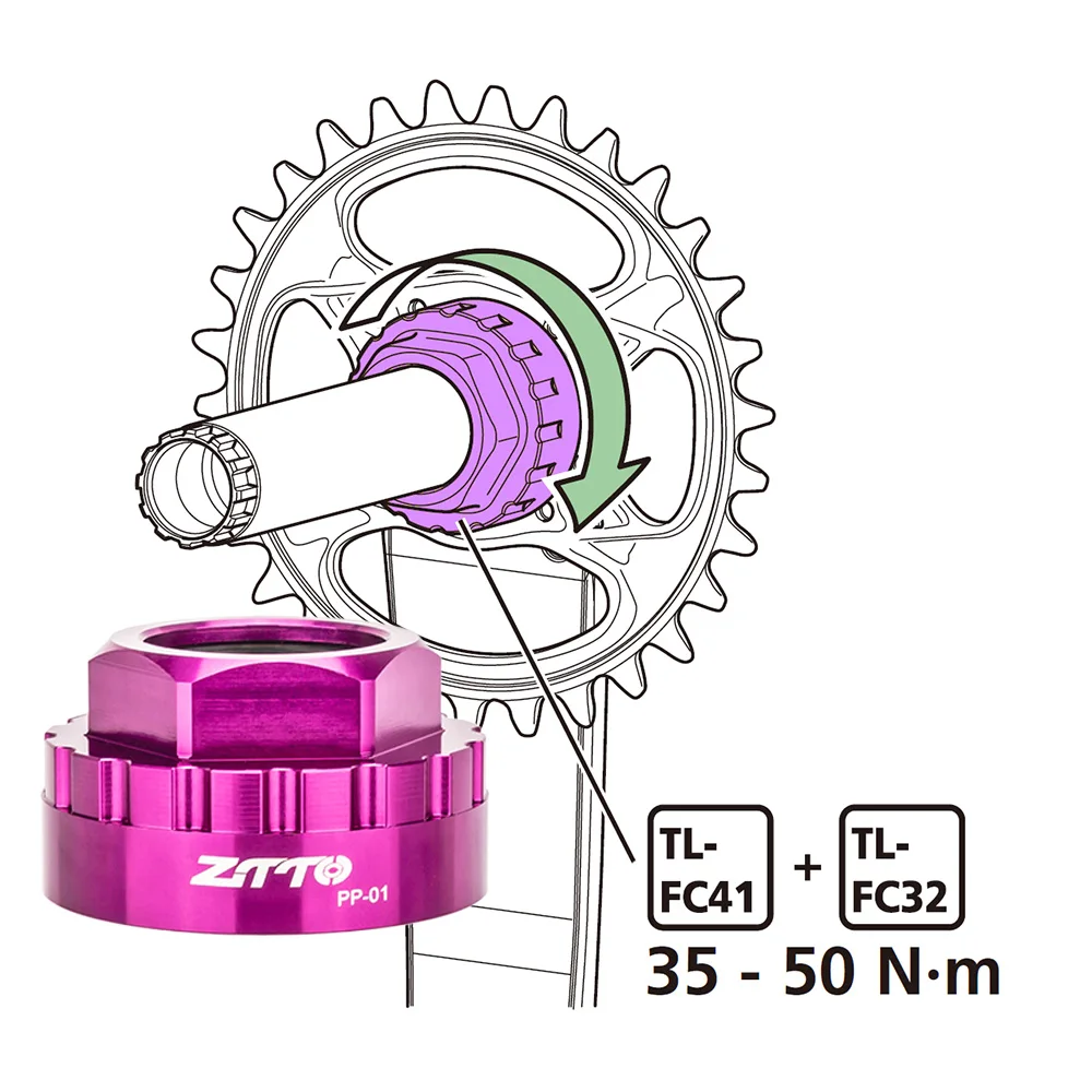ZTTO TL-FC41 M8100 M9100 M7100 M6100 Crank Chainring Direct Mount Tool Crankset Lock Ring Wrench for TL-FC36 TL-FC33 TL-FC32