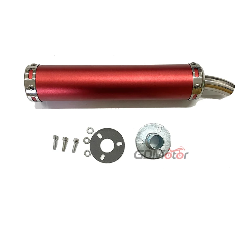 Free shipping universal metal 60x280mm long motorcycle racing exhaust pipe muffler silencer 2stoke muffler escape for 50cc-240cc