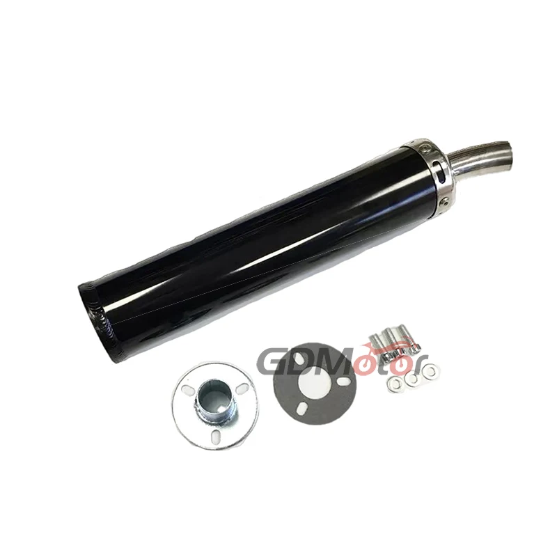 Free shipping universal metal 60x280mm long motorcycle racing exhaust pipe muffler silencer 2stoke muffler escape for 50cc-240cc