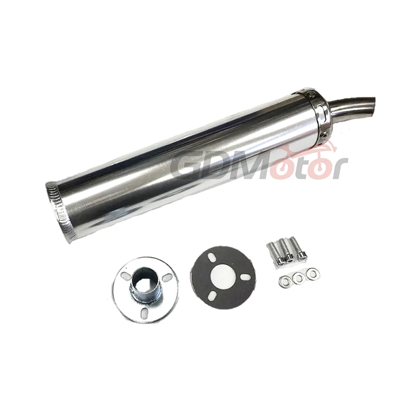 Free shipping universal metal 60x280mm long motorcycle racing exhaust pipe muffler silencer 2stoke muffler escape for 50cc-240cc